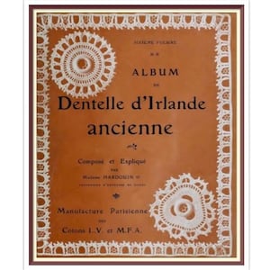 Vintage spetsvirkat mönster: Guipure d'Irlande Album Vol. 6 (PDF-mönster)