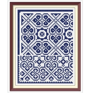 Borders - Cross Stitch Pattern - Corners, Inserts and General Motifs - Antique Sampler PDF Counted Vintage Pattern - Reproduction 1890