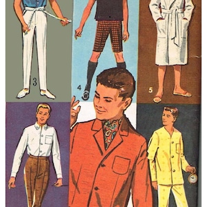 Vintage Sewing Pattern Fashion Dolls 12&quot; Wardrobe Clothes for Dolls 12&quot; Digital Download PDF