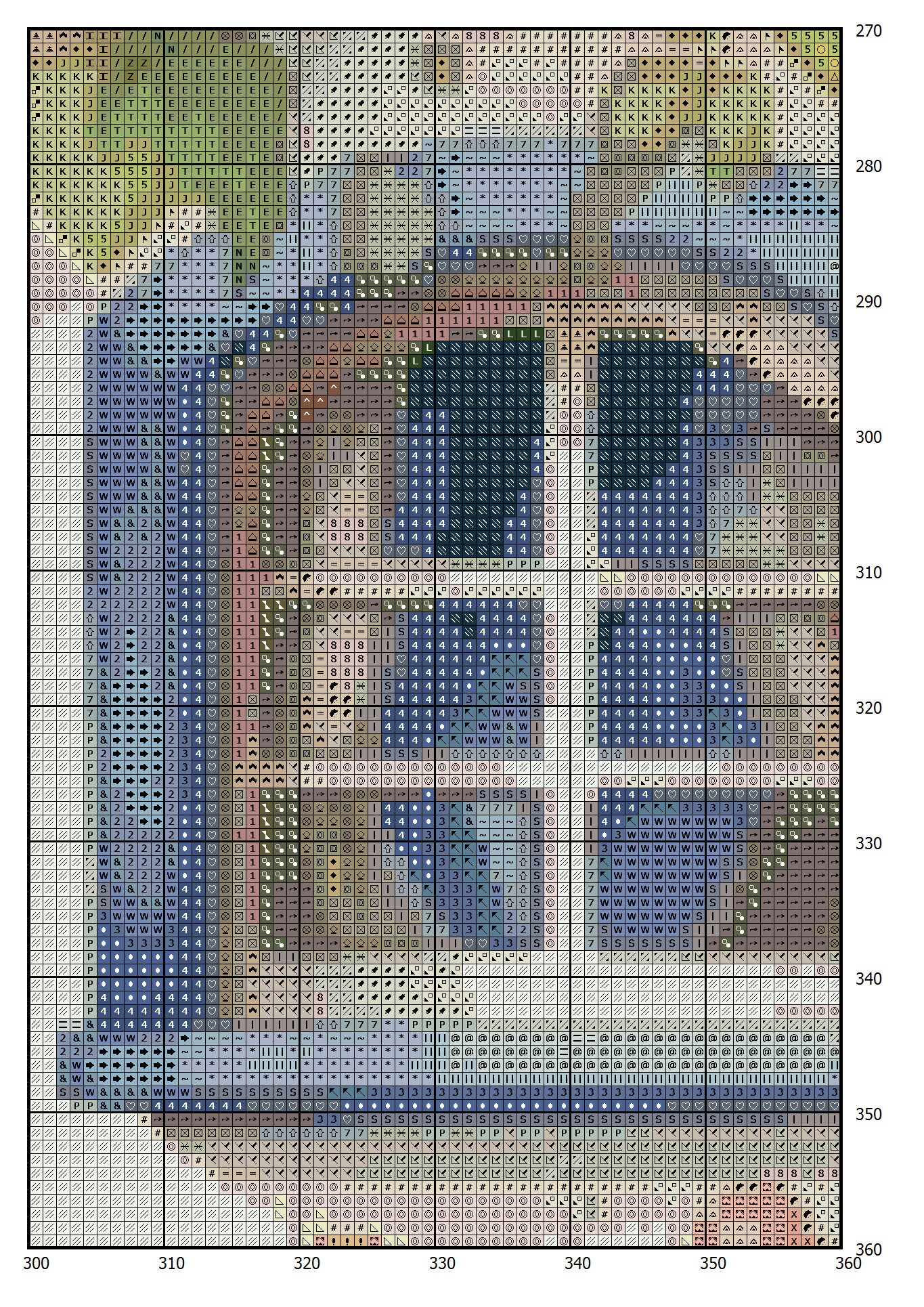 House Village Cross Stitch Pattern PDF Counted House in Garden Fabulous ...