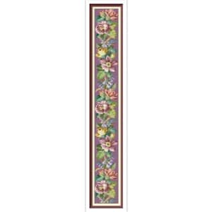 Table Runner - Cross Stitch Pattern - PDF Counted Antique Cross Stitches - Antique Floral - Berlin Embroidery