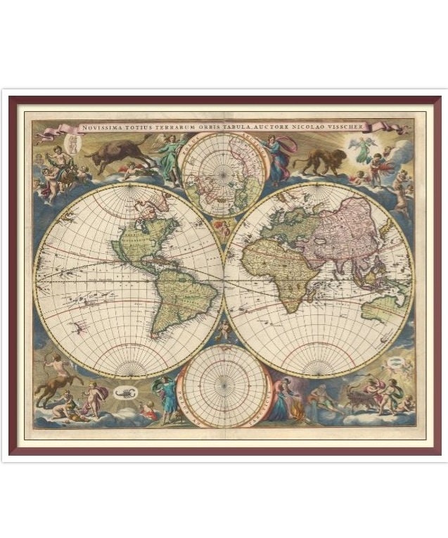 Educa 1000 Piece Jigsaw Puzzle Orbis TERRARUM Nova Accuratissima Tabula