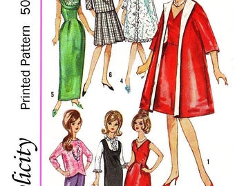 Patrón de costura para ropa de muñeca de moda vintage de 11.5" (Descarga digital en PDF)