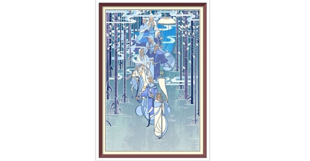 Fantasy Cross Stitch Pattern PDF Counted Vintage Full Cross Stitches 4 ...