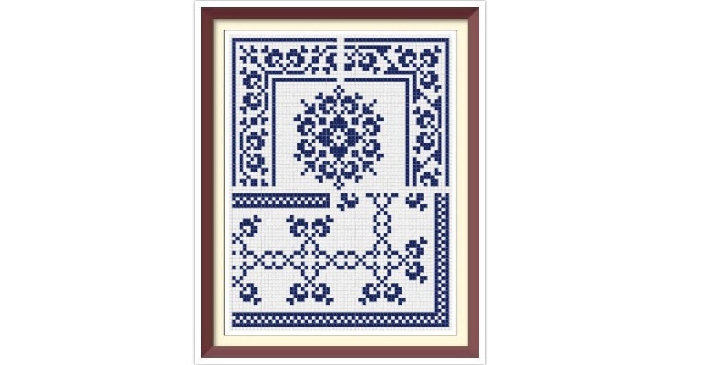 Borders Cross Stitch Pattern Corners Inserts and General - Etsy