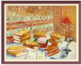 Kruissteekpatroon Van Gogh Parijse romans: vintage kunst (pdf)