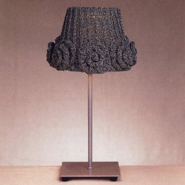 Lamp Shades - PDF Vintage Knitting Pattern - Afghans Knitting Pattern - Country Home Decor - English