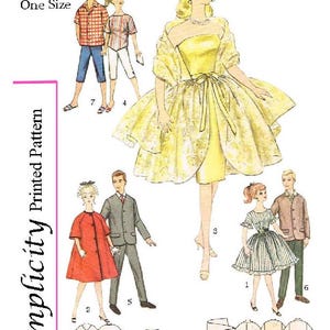 Vintage Sewing Pattern Fashion Dolls 11-1/2&quot; - 12&quot; Wardrobe Clothes for Dolls 11-1/2&quot; - 12&quot; Digital Download PDF