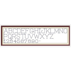 Alphabet - Cross Stitch Pattern - PDF Counted Vintage Back Stitches Pattern - Letters