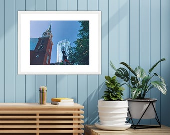 Old South Meeting House Boston | Boston Oil Painting Art Print | New England Art | New England style | US home