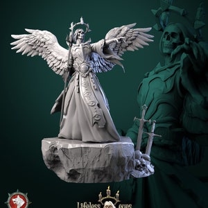 Necromancer | 3D Printed Miniature | 25mm Grid | Fantasy Miniature | Custom Base | Licensed WWT