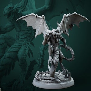 Kerrafius the Taskmaster | 3D Printed Miniature | 25mm Grid | Fantasy Miniature | Custom Base | Licensed WWT