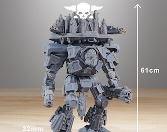 Scavenger Trident | Miniatura drukowana w 3D | Zestaw modułowy | Skala heroiczna 32 mm | Station Forge Licencjonowany