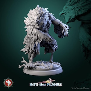 Zombie Owlbear / Miniatura stampata in 3D / Griglia da 25 mm / Miniatura fantasy / Base personalizzata / Con licenza WWT