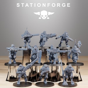 Scavenger Halflings | 3D Printed Miniature | Modular Kit | 32mm Heroic Scale | Station Forge Licensed