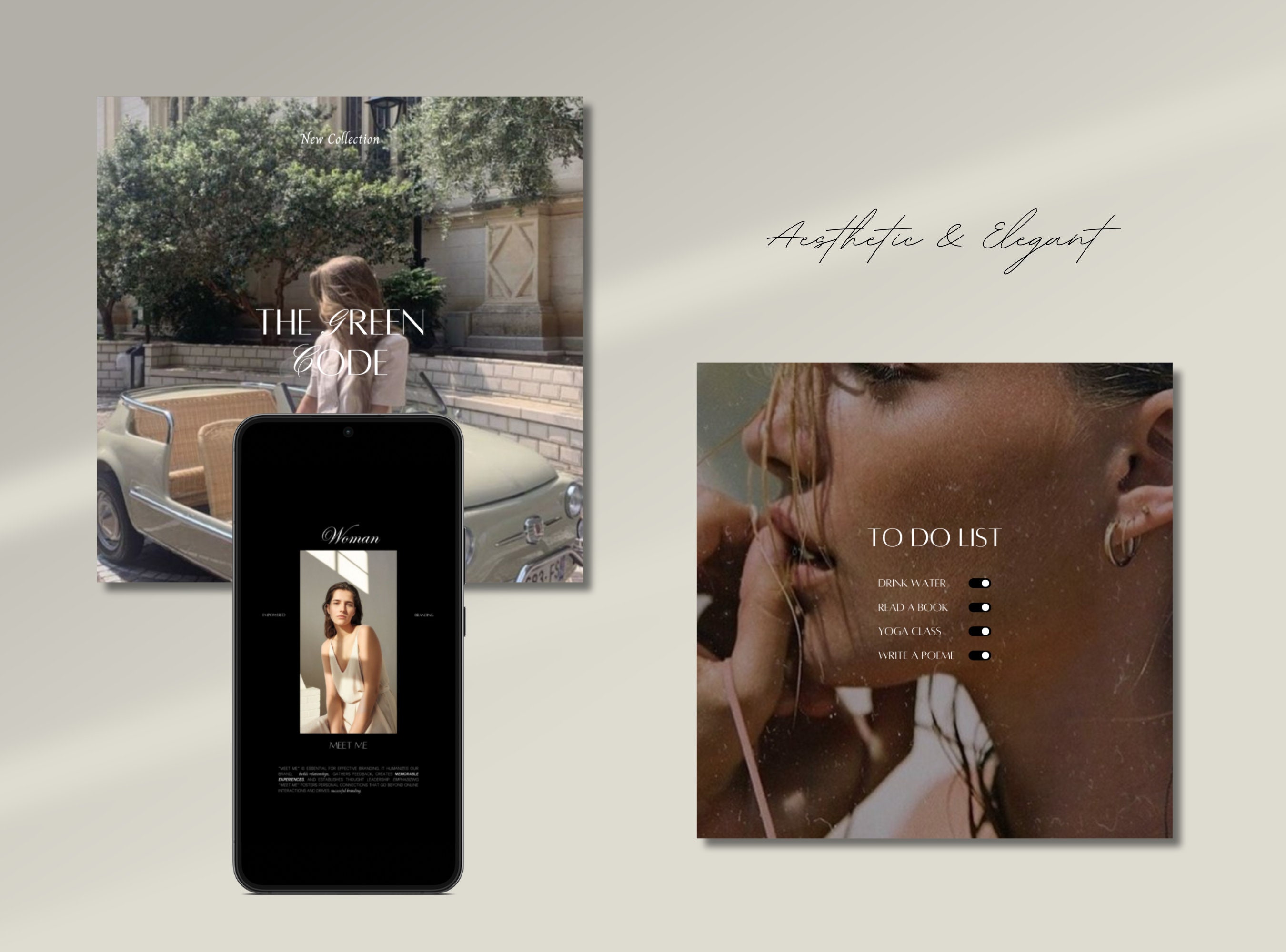 Minimalist Instagram Templates, Black and White Canva Feed (PDF ...