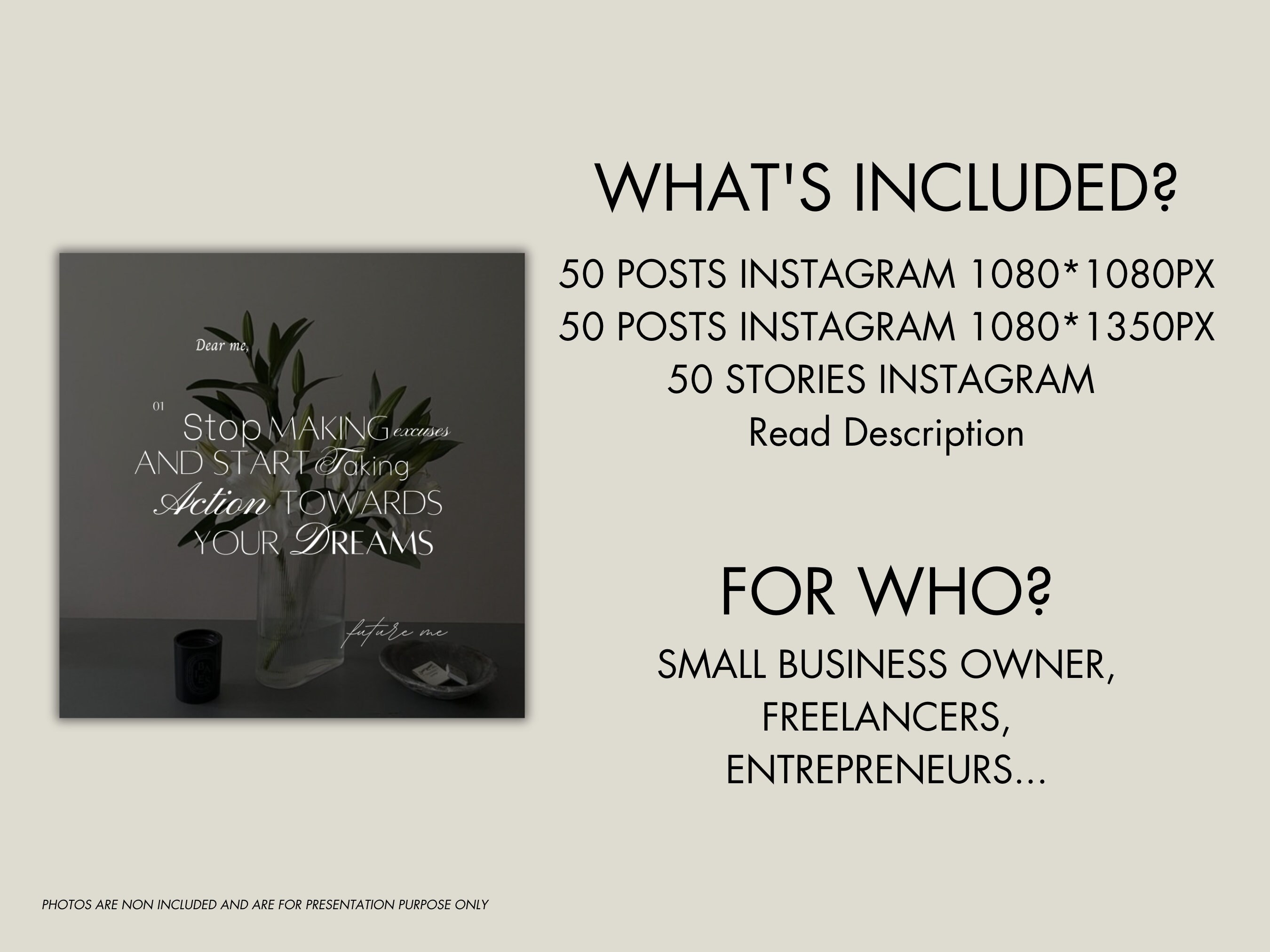 Minimalist Instagram Templates, Black and White Canva Feed (PDF ...