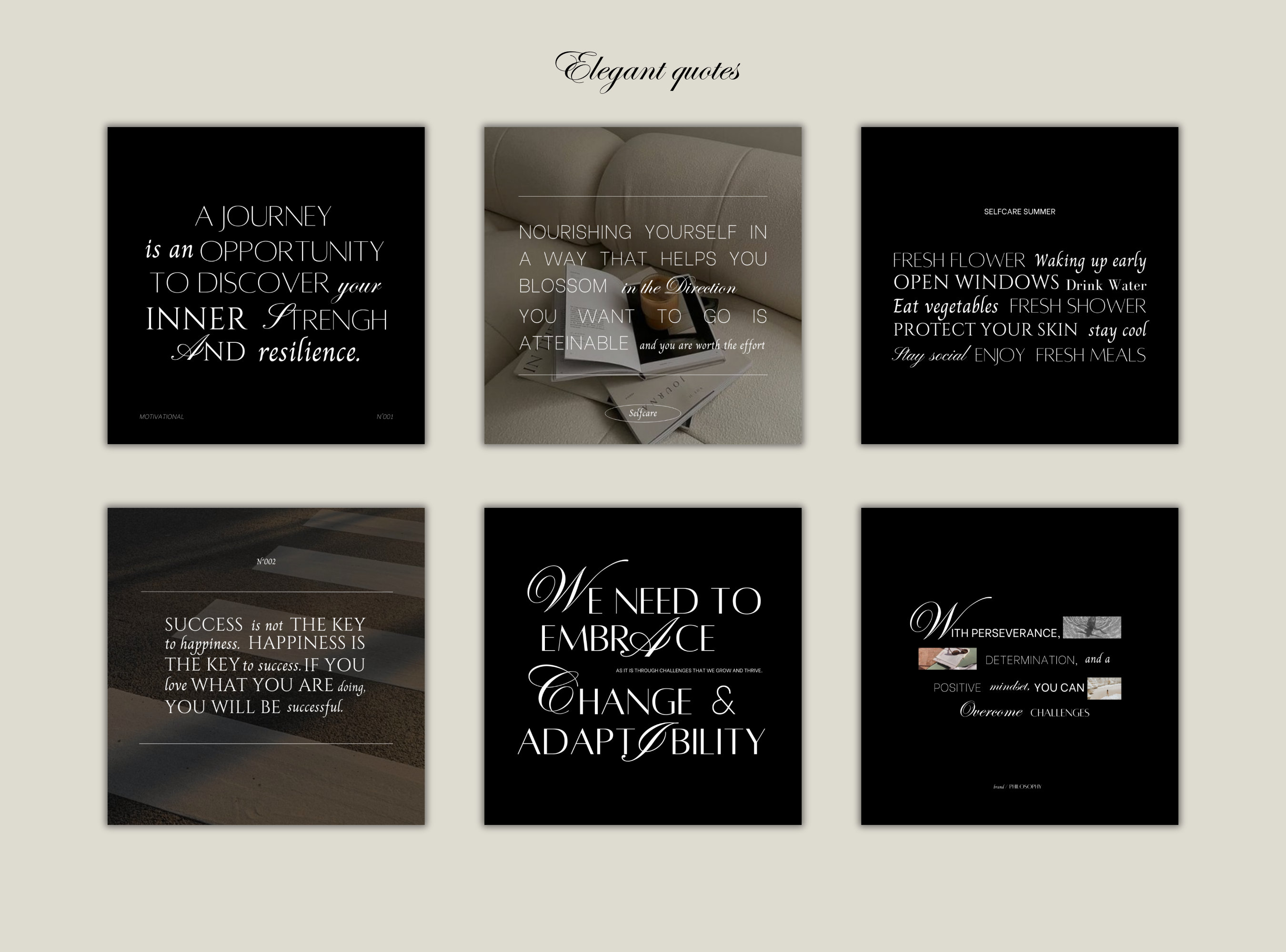 Minimalist Instagram Templates, Black and White Canva Feed (PDF ...
