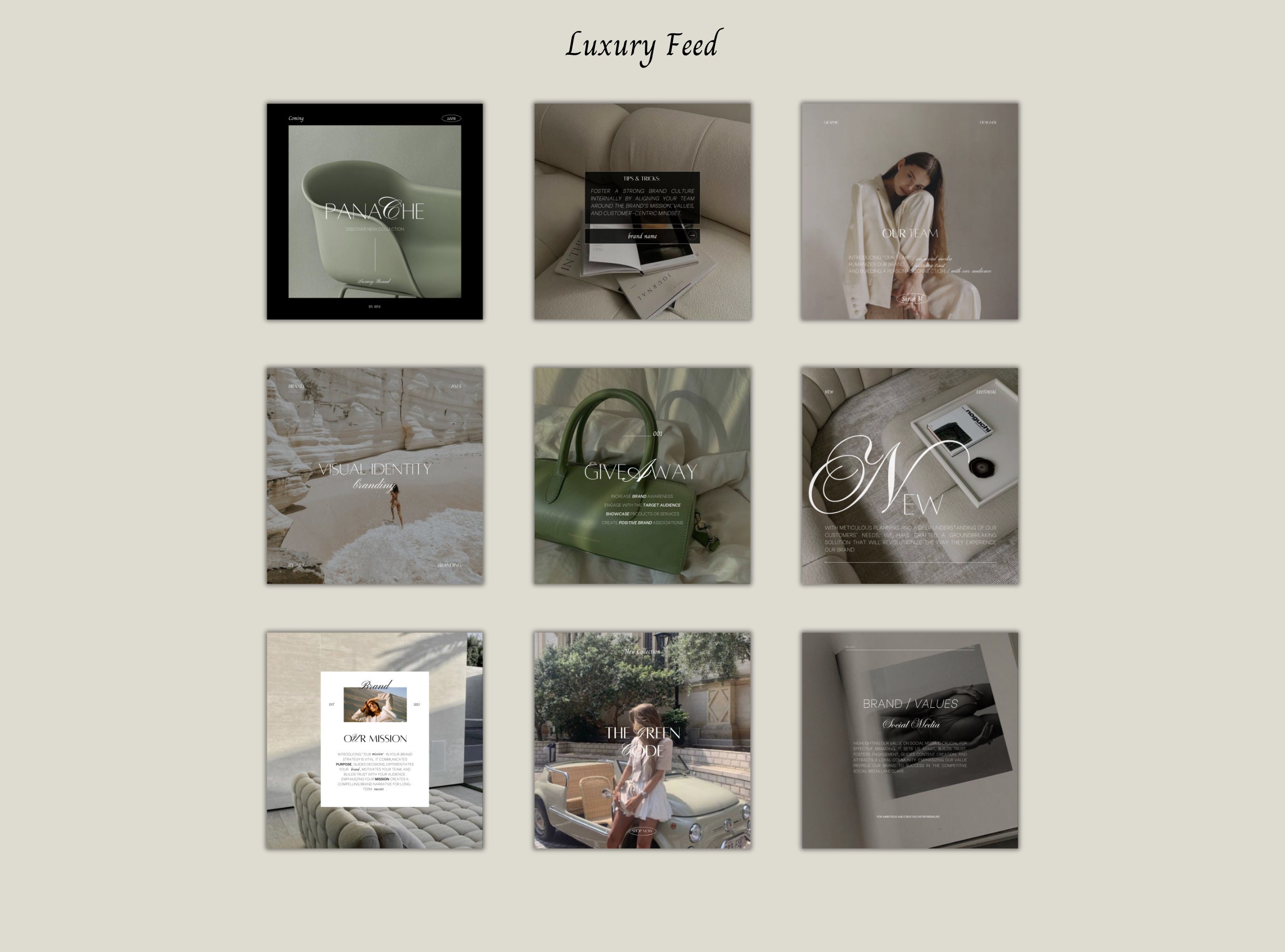 Minimalist Instagram Templates, Black and White Canva Feed (PDF ...