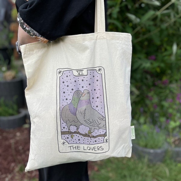 Tasche EinkaufsBeutel Taube Tarot DONATION