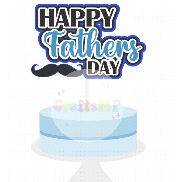 Happy Fathers Day Cake Topper - Etsy