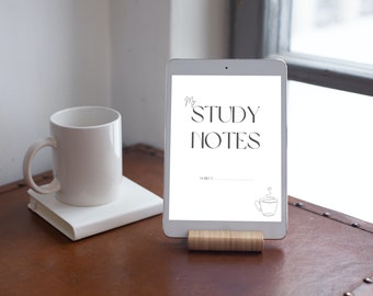Studie Notizen Journal - Digitaler Download / Good Notes App Template