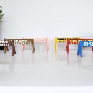 Customizable Road Block Sign, Office Desk Sign, Mini Desk Sign Hazard Sign, Funny Home Decor, Custom Desk Signs, Fun Wine Decorations.