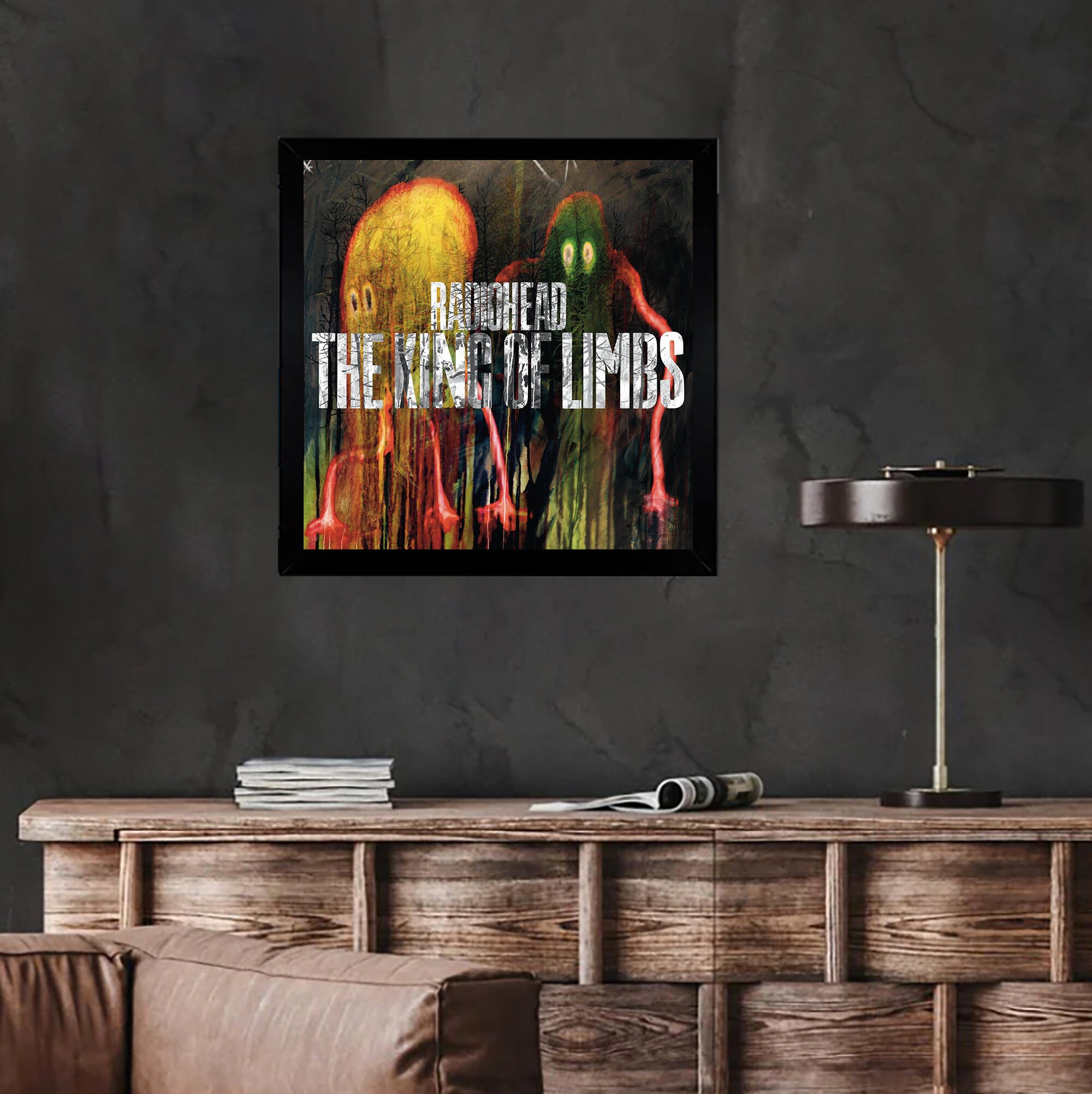 Radiohead, the King of Limbs Album Cover, Poster, Wall Art. Print or Fully Framed Available. 12