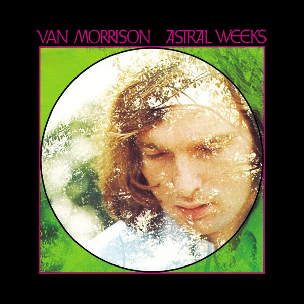 Van Morrison, Astral Weeks Album cover, poster, wall art. Print or Fully Framed Available. Actual size of original Vinyl Covers.