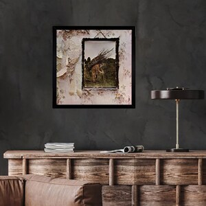 Led Zeppelin, IV Album cover, poster, wall art. Print or Fully Framed Available. 12 size of original Vinyl Covers. image 2