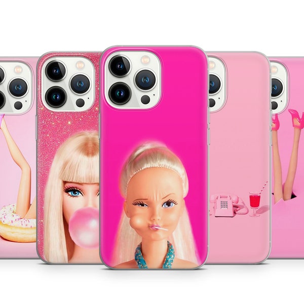 Barbie Phone Case Cover for iPhone 15/15 Pro Max/14 Pro 13 12 11 7/8/SE Samsung S24 Ultra S23 S22 S21 S20 FE A25 A15 Huawei Mate20 30 40 Pro