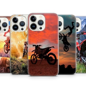 Moto Motocross Motorbike Phone Case iPhone Cover for iPhone 16 15 14 Pro 13 12 11 7/8/SE Samsung S25 S24 S23 S22 S21 S20 A56 A36 A26 A15