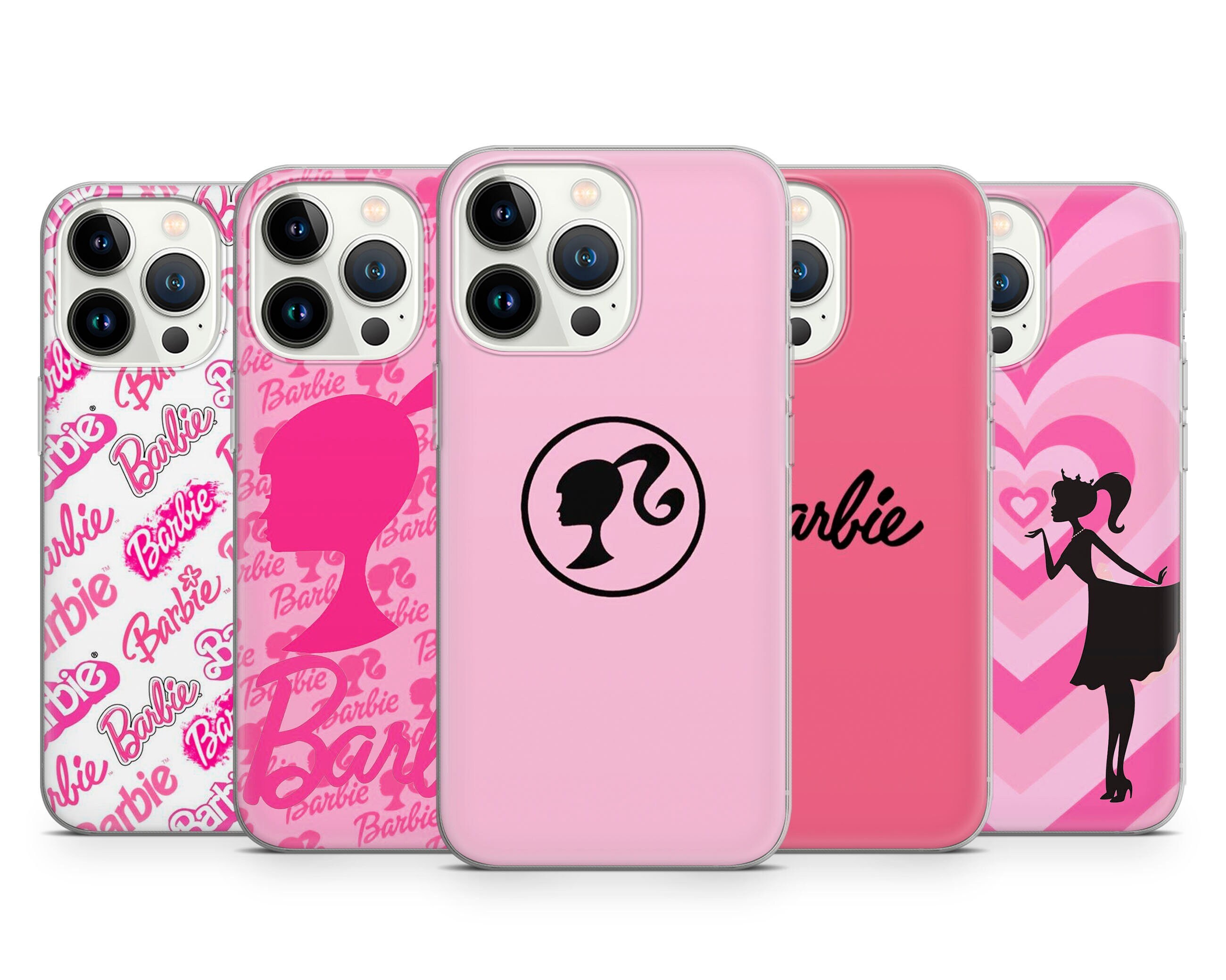 Funda para iPhone 14 Pro Max Oficial de Mattel Barbie Logo Barbie Silicona  Negra - Barbie