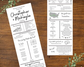 Hochzeit Programm Vorlage