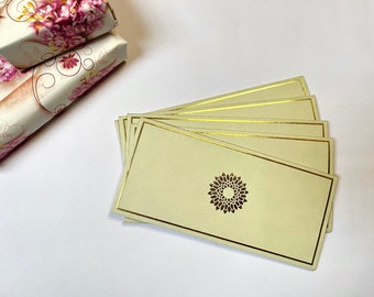 Set of 30/50/100/200 - Premium Personalised Money Envelopes | Shagun Envelopes | Wedding Gift