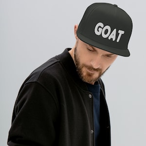 GOAT Trucker Cap, Greatest of All Time, Snapback Embroidery Hat