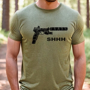 2nd Amendment Gun Rights, Pro Gun, Silencer, Suppressor, SHHH, Men's T-Shirt