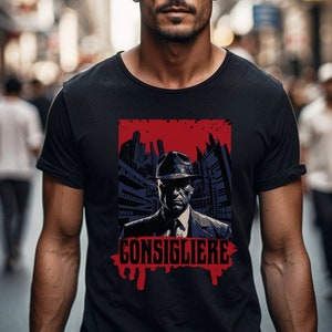 Consigliere Graphic T-Shirt: Retro Mafia Boss Tee