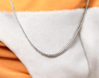 Genuine .925 Sterling Silver 3mm Cuban Link Necklace – Made in Italy