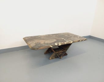 Vintage marble coffee table from the 1970s