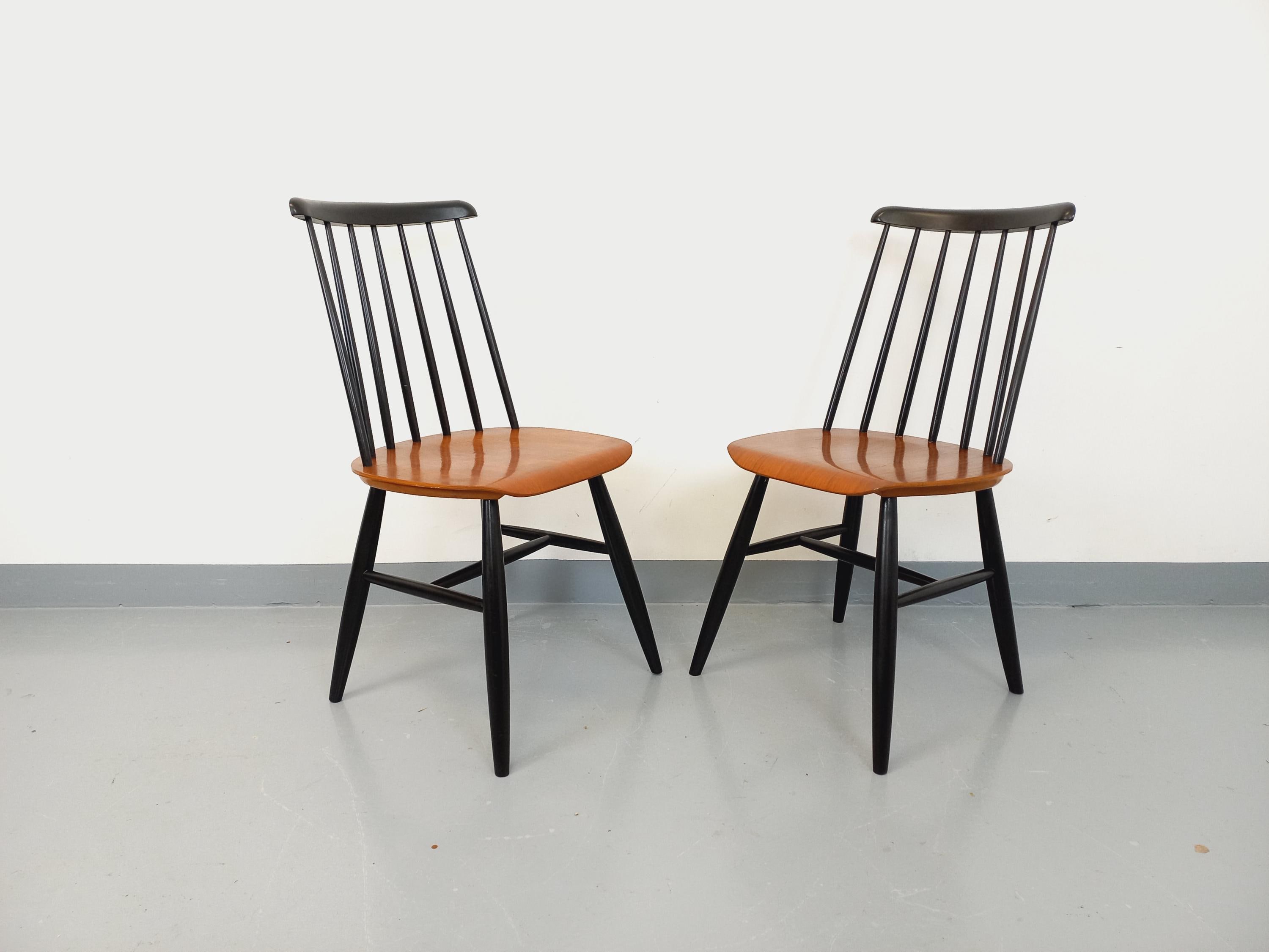 Pair of Vintage Scandinavian Fanett Chairs by Ilmari Tapiovaara in