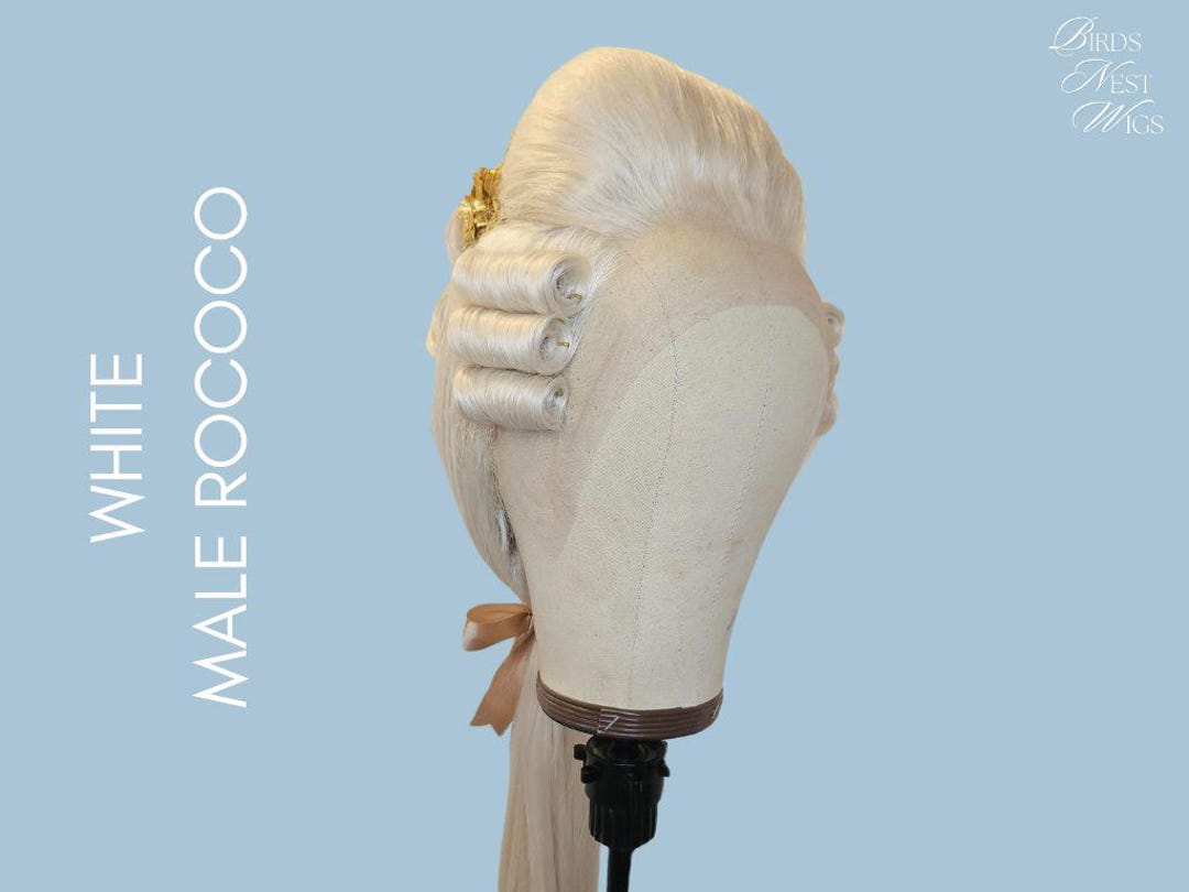 White Rococo/ Baroque Male Wig Perfect for Versailles Fetes Galantes ...