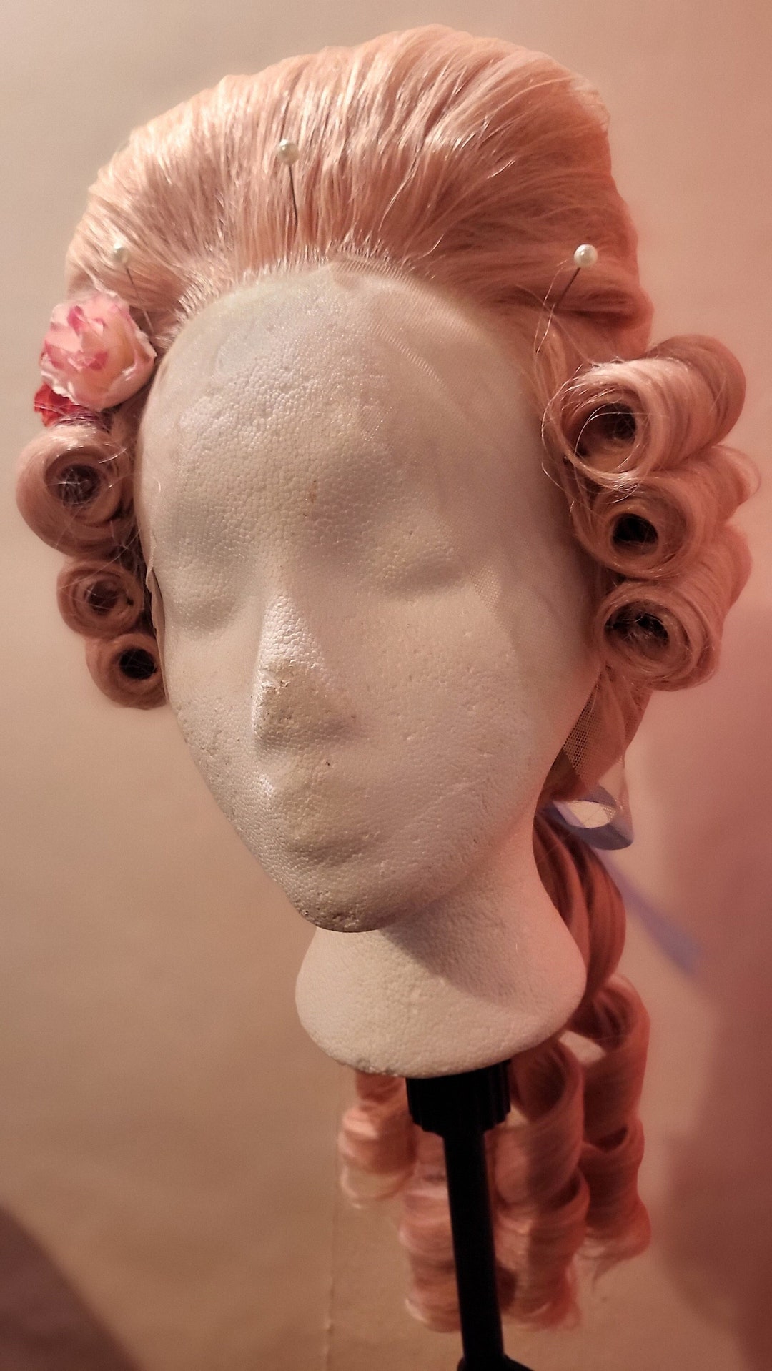 Pastel Pink Men's Rococo/ Baroque Wig Ready to Ship Perfect for ...