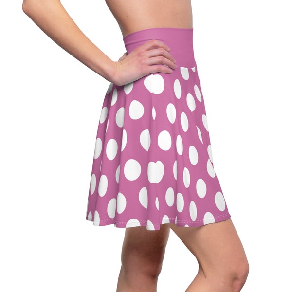 Rosa Polka Dot Minnie Maus inspiriert Damen Skater Rock