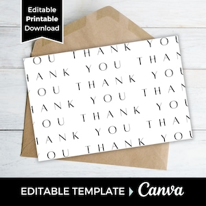 Small Business Thank You Card Template, Business Thank You Card, Editable Thank You Card, Package Insert