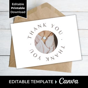 Small Business Thank You Card Template, Editable Business Thank You Card, Printable Package Insert
