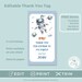 Editable Spaceman Thank You Tag, Space Party Thank You Tag, Editable ...