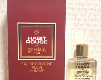 Habit Rouge by Guerlain, 6.8 Fl Oz 200 Ml Eau De Toilette EDT