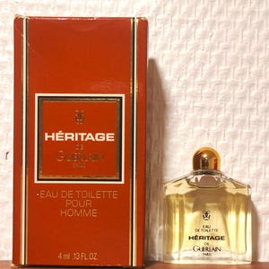 Guerlain Heritage Eau de Toilette for Men 4 ml. Box. Full. Very good condition