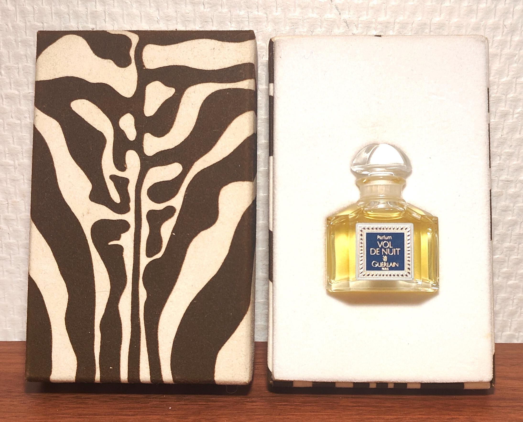 Rare. Guerlain Vol De Nuit Perfume Extract, 7.5 Ml. Label